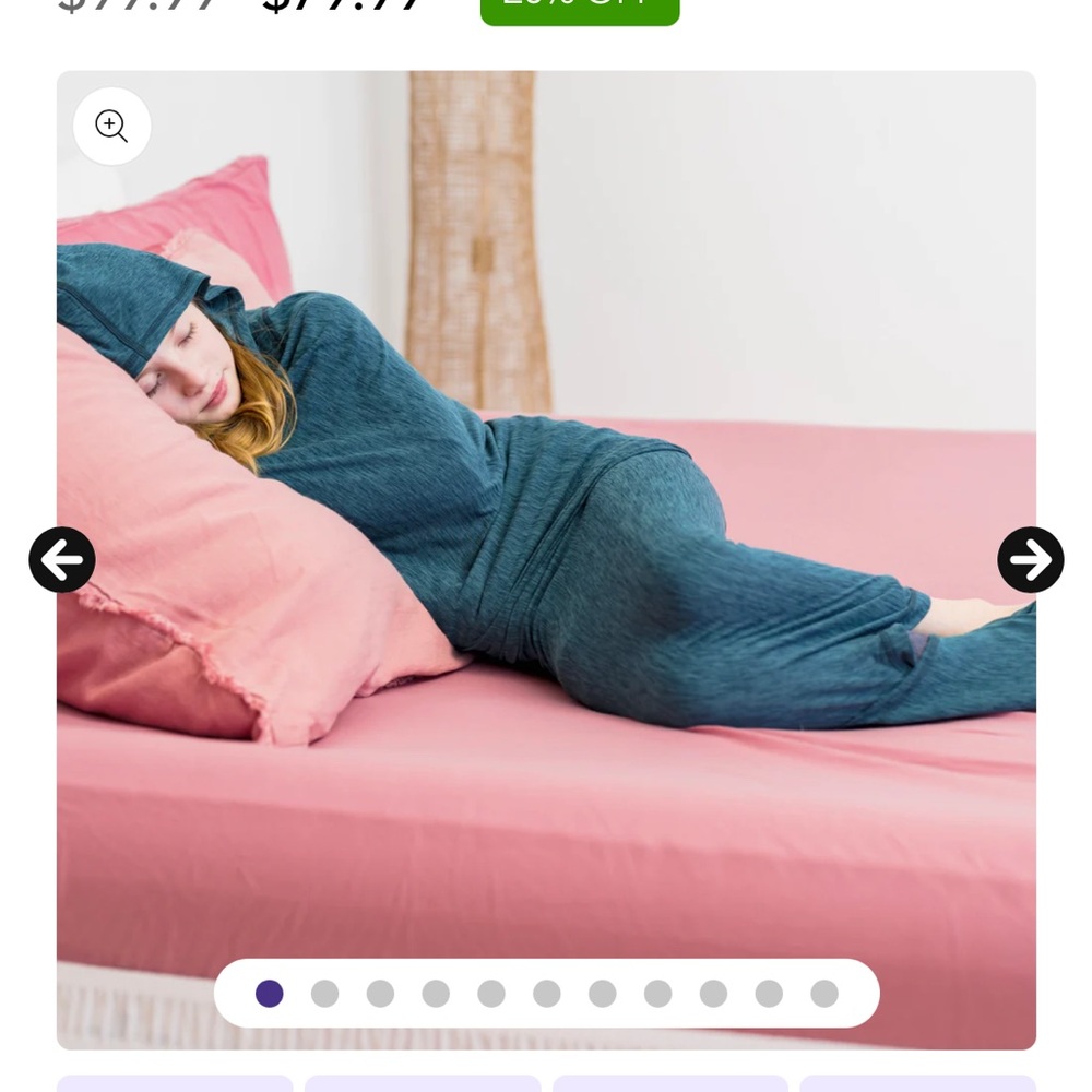 Teal Hooded Sleep Pod